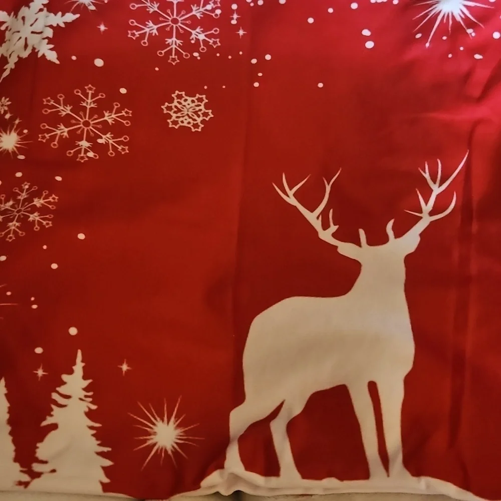3/$30 Set of Four Christmas New Year Holiday Double Sided Pillow Covers